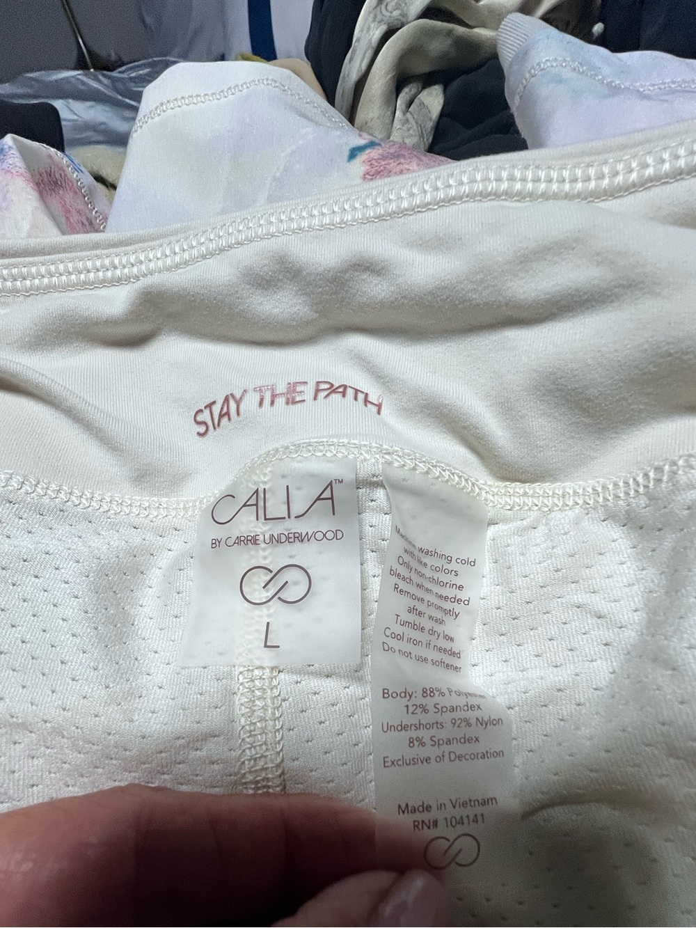 CALIA White Athletic Skort “stay the Path” - Picture 7 of 8
